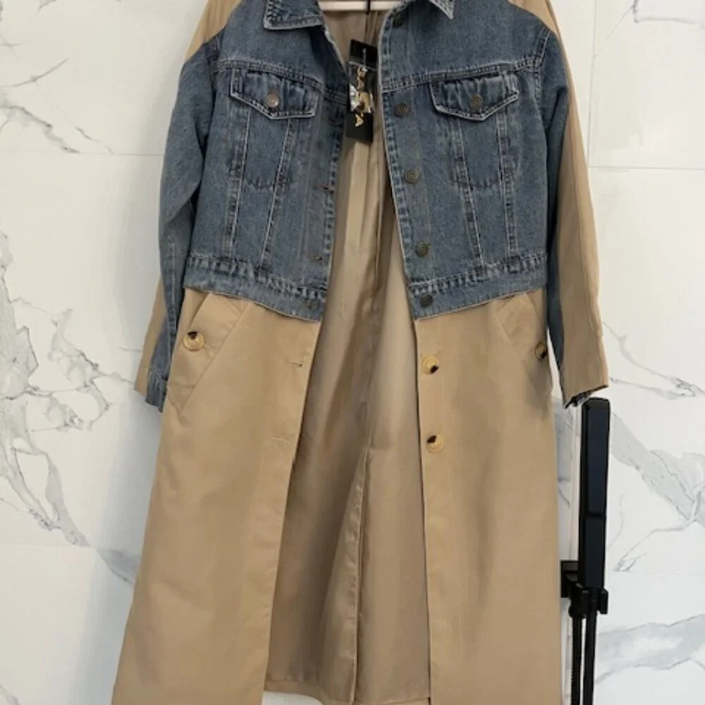 Galita Hybrid Denim Trench Coat - Picture 12 of 16